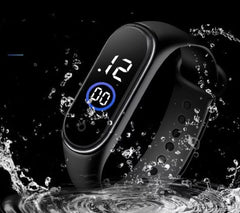 Digital Wrist Band Fashion Rubber Led Cell Operated Sports Unisex Watch Waterproof Men’s Watch Women (without Box)